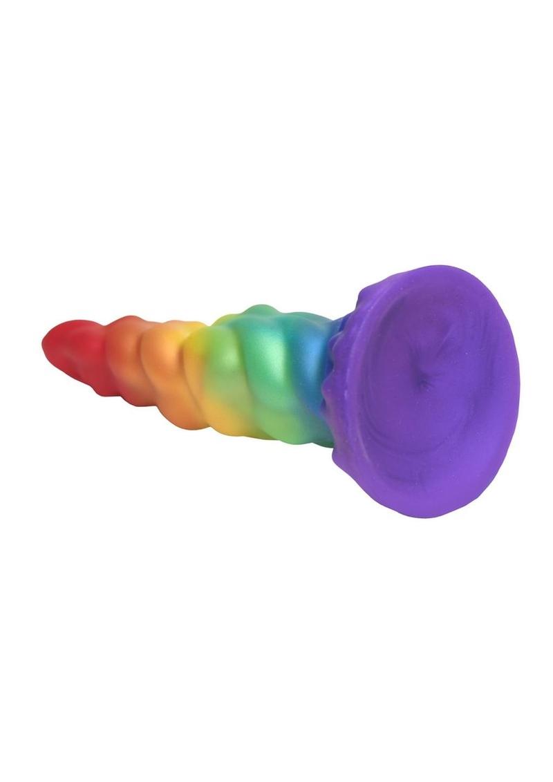 Creature Cocks Magic Rider Unicorn Silicone Dildo - Multicolor/Rainbow